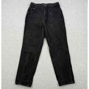 Vintage Wrangler Silverlake Jeans Womens 15/16 x 29 Black Bareback Made In USA